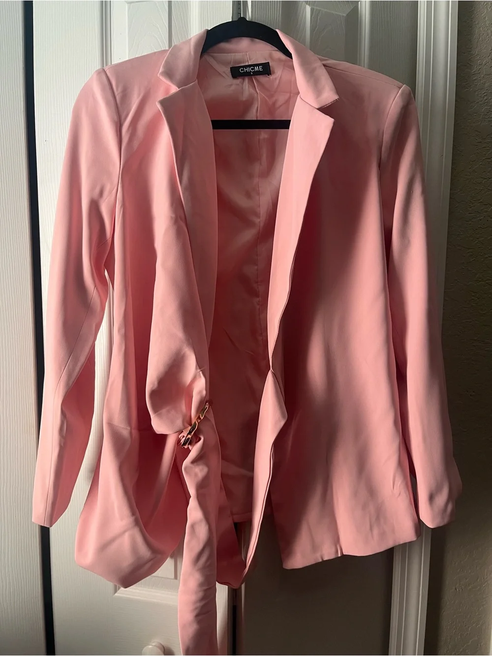 Chicme women’s baby pink blazer & pants suit set size Small - Picture 13 of 16